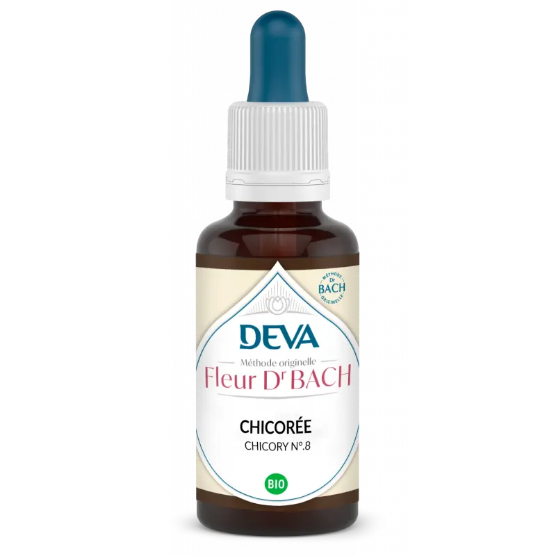 Fleurs de Bach - N°08 - Chicorée - Chicory -15 ml -Laboratoire DEVA