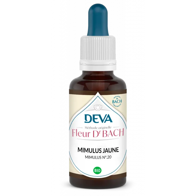 Fleurs de Bach - N°20 - Mimulus Jaune - Mimulus 15 ml -Laboratoire DEVA