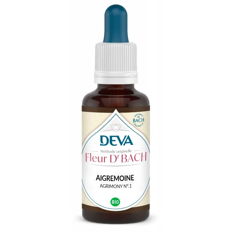 Fleurs de Bach - N°01 - Aigremoine - Agrimony 15 ml -Laboratoire DEVA