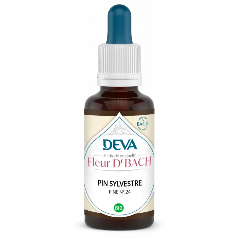 Fleurs de Bach - N°24 - Pin Sylvestre - Pine 15 ml -Laboratoire DEVA