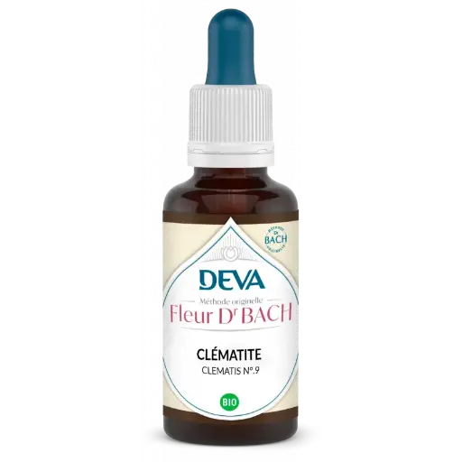 Fleurs de Bach - N°09 - Clématite - Clematis 15 ml -Laboratoire DEVA