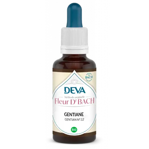 Fleurs de Bach - N°12 - Gentiane - Gentian 15 ml -Laboratoire DEVA
