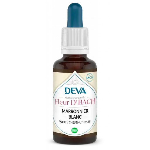 Fleurs de Bach - N°35 - Marronnier Blanc - White Chestnut 15 ml -Laboratoire DEVA