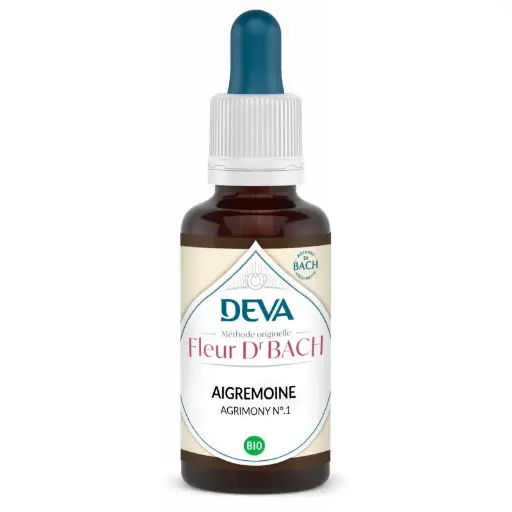 Fleurs de Bach - N°01 - Aigremoine - Agrimony 15 ml -Laboratoire DEVA