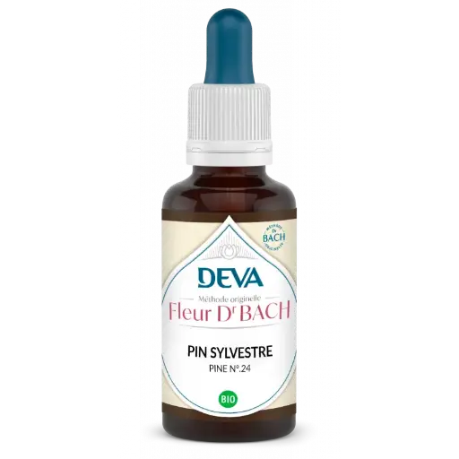Fleurs de Bach - N°24 - Pin Sylvestre - Pine 15 ml -Laboratoire DEVA