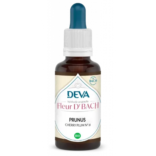Fleurs de Bach - N°06 - Prunus - Cherry Plum 15 ml -Laboratoire DEVA
